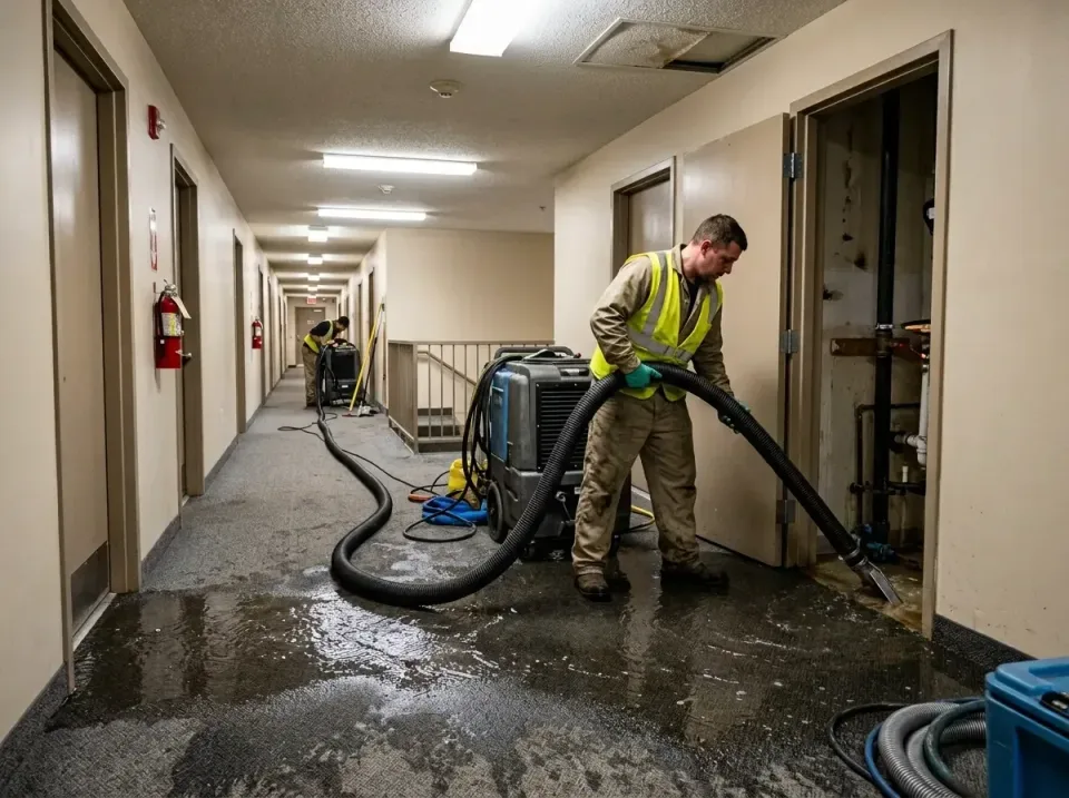 multi-unit-apartment-hallway-f-005 — frequently asked questions, Emergency Burst Pipe Water Extraction & Removal in Pikevill…